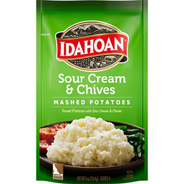 Idahoan Sour Cream and Chives Mashed Potatoes