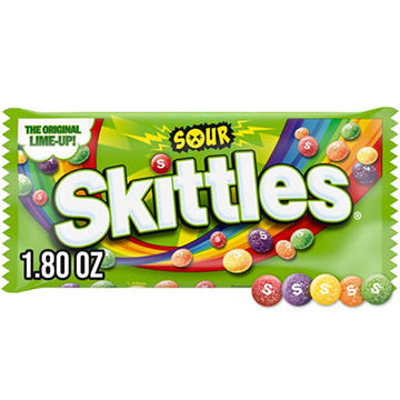 Skittles Sour Chewy Fruit Candy - Full Size