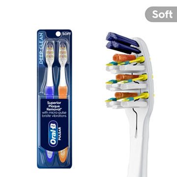 Oral-B Pulsar Expert Clean Battery Soft Toothbrushes