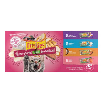 Friskies Purina Wet Cat Food - Surfin' and Turfin' Pate Favorites