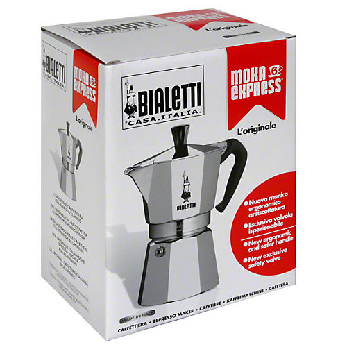 Bialetti Moka Express, 3 Cup Stovetop Espresso Maker - Shop Coffee Makers  at H-E-B