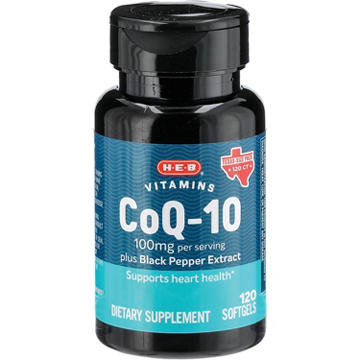 H-E-B Vitamins Co Q-10 100 mg Softgels - Texas-Size Pack