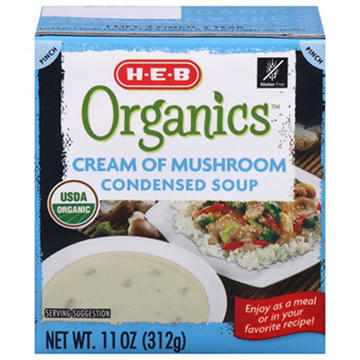 H-E-B Organics Cream of Mushroom Condensed Soup