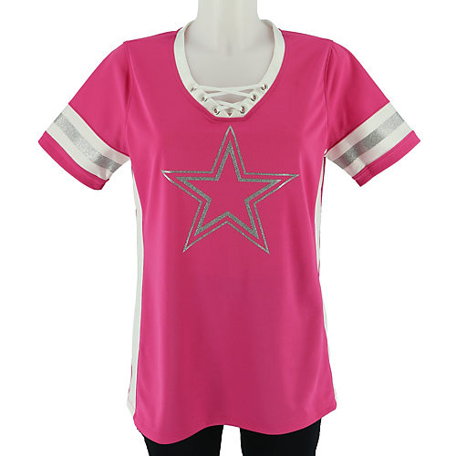 PINK Cowboy Athletic Jerseys for Women