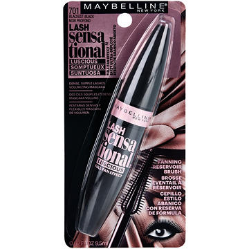 Maybelline Lash Sensational Luscious Washable Mascara Blackest Black