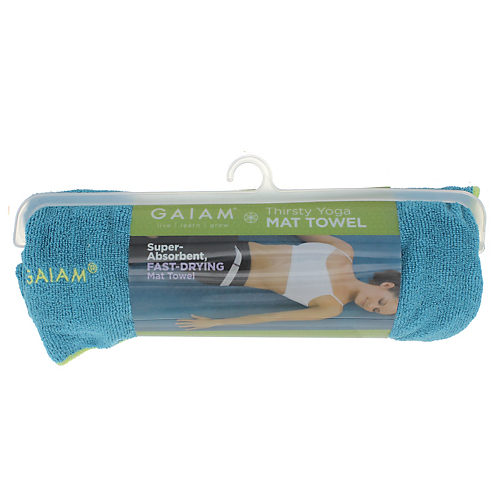 Gaiam Grippy Yoga Mat Towel, Green - Shop Fitness & Sporting Goods at H-E-B