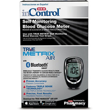 H-E-B InControl True Metrix Air Blood Glucose Meter with Bluetooth