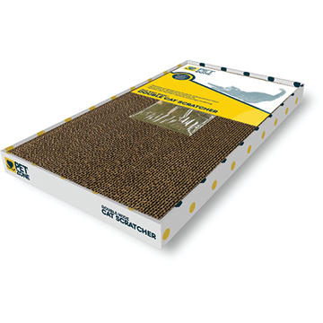 Pet Zone Double Wide Cat Scratcher with Catnip