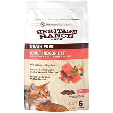 Heritage Ranch by H-E-B Adult Indoor Grain-Free Dry Cat Food - Salmon & Chickpea
