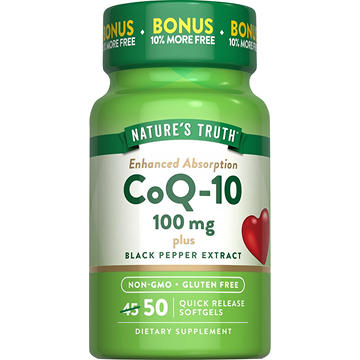 Nature's Truth Enhanced Absorption CoQ-10 100mg Quick-Release Softgels