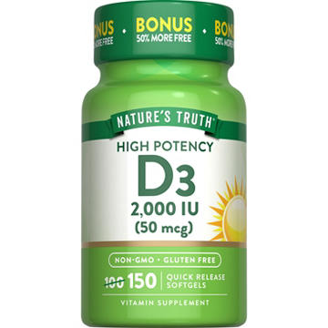 Nature's Truth High Potency Vitamin D3 2000 IU