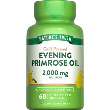 Nature's Truth Cold-Pressed Evening Primrose Oil 2000mg Quick-Release Softgels