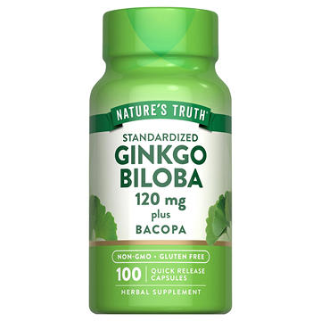 Nature's Truth Standardized Ginkgo Biloba 120 mg Capsules