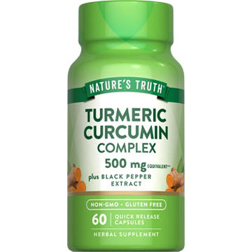 Nature's Truth Turmeric Curcumin Complex 500mg Quick-Release Capsules