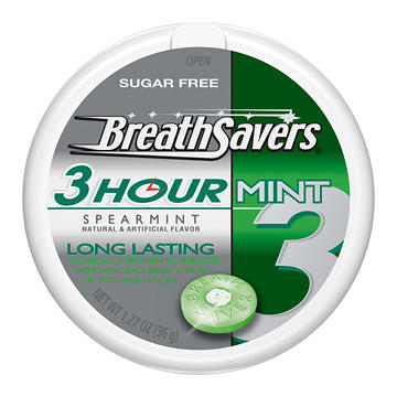 Breath Savers Sugar Free 3 Hour Mints - Spearmint