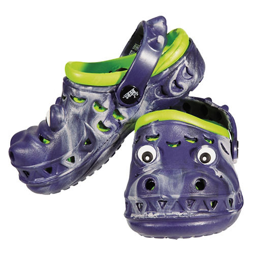 Lil' Duds Boys Animal Clogs in Navy/Green Shop Shoes at H-E-B