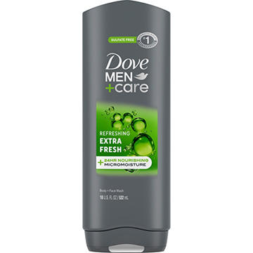Dove Men+Care Sulfate Free Refreshing Body Wash - Extra Fresh