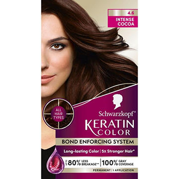 Schwarzkopf Keratin Color Permanent Hair Color - 4.6 Intense Cocoa