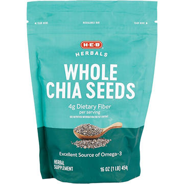 H-E-B Herbals Whole Chia Seeds