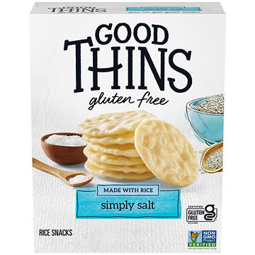 Good Thins Gluten Free Simply Salt Rice Snacks