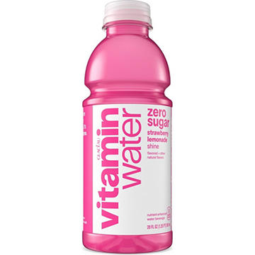 Glaceau Vitaminwater Zero Sugar Strawberry Lemonade Nutrient Enhanced Water Beverage