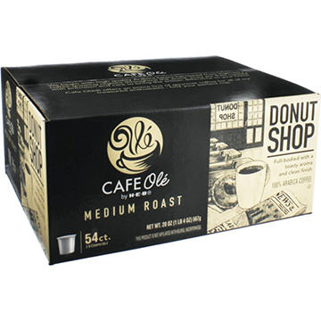 CAFE Olé by H-E-B Medium Roast Donut Shop Coffee Single Serve Cups Value Pack