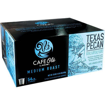 CAFE Olé by H-E-B Texas Pecan Medium Roast Coffee Single Serve Cups - Value Pack
