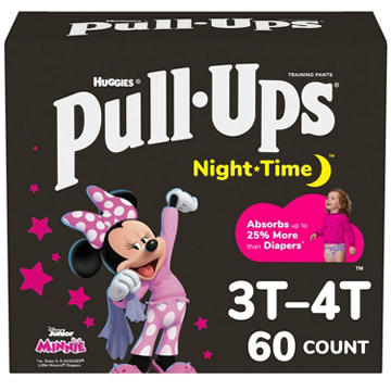 Pull-Ups Girls' Night-Time Potty Training Pants - 3T-4T