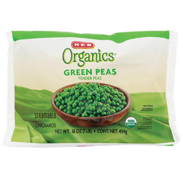 H-E-B Organics Steamable Green Peas