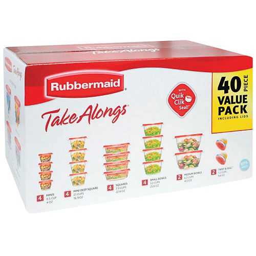 Rubbermaid TakeAlongs 40-Piece Container Set