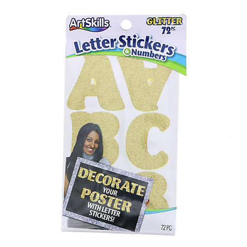 ArtSkills® Metallic Letter & Numbers Stickers - Gold, 160 pc - Kroger