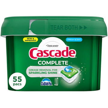 Cascade Complete Action Pacs Dishwasher Detergent - Fresh