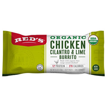 Red's Organic 12g Protein Chicken, Cilantro & Lime Burrito