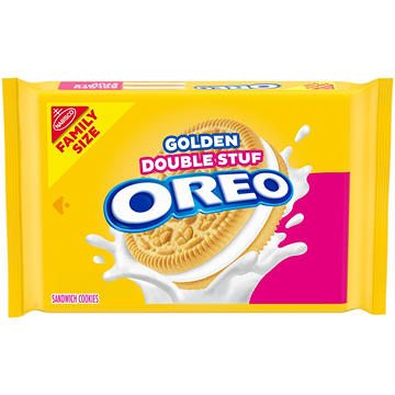 OREO Double Stuf Golden Sandwich Cookies - Family Size