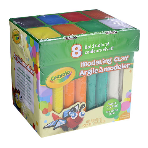 Crayola Modeling Clay, Assorted Colors, 1 lb. Box, PK12 BIN300