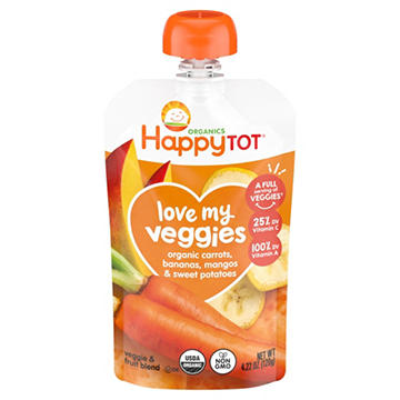 Happy Tot Organics Love My Veggies Stage 4 Carrot Banana Mango & Sweet
