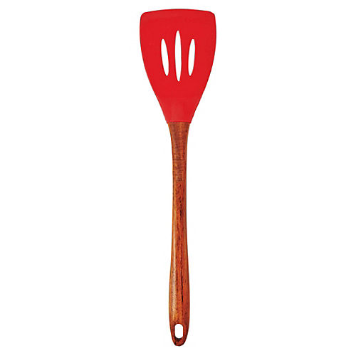 Cocinaware Red Silicone Spatula With Wood Handle