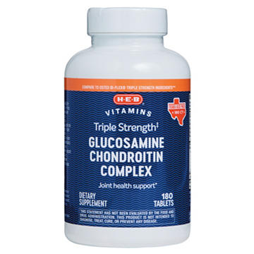 H-E-B Vitamins Triple Strength Glucosamine Chondroitin Complex Tablets - Texas-Size Pack