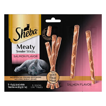 Sheba Meaty Tender Sticks Cat Treats - Salmon Flavor