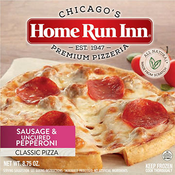 Home Run Inn Personal Size Frozen Pizza - Sausage & Uncured Pepperoni