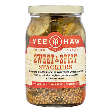 Yee Haw Pickle Co Sweet & Spicy Stackers