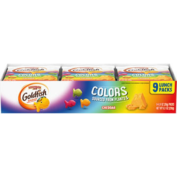 Goldfish Colors Cheddar Crackers Lunch Packs