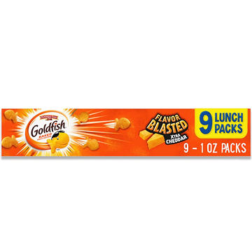 Goldfish Flavor Blasted Xtra Cheddar Crackers Lunch Packs
