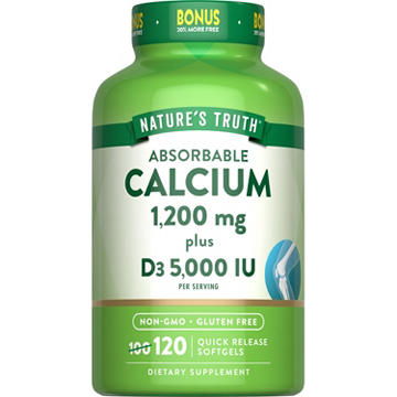 Nature's Truth Absorbable Calcium + D3 Quick-Release Softgels