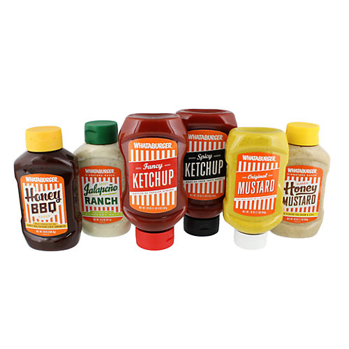 Whataburger Condiments (Pack of 3) (Trio Sampler Pack 1-Mustard 16oz,  1-Original and 1-Spicy Ketchup 20oz ea.) Reviews 2024