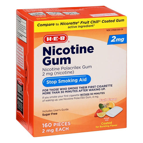 H-E-B Nicotine Gum Stop Smoking Aid