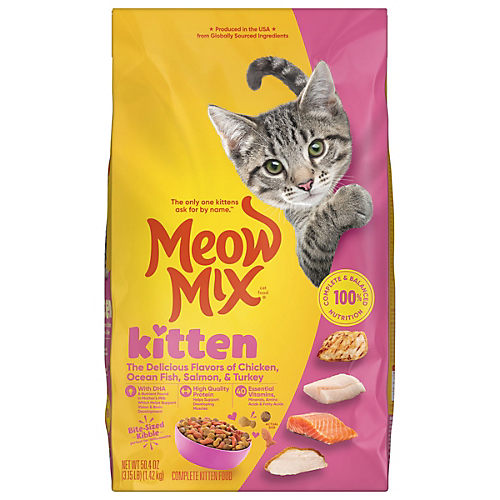 Meow mix hairball control dry hot sale cat food