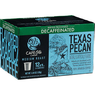 CAFE Olé by H-E-B Decaf Texas Pecan Medium Roast Coffee Single Serve Cups