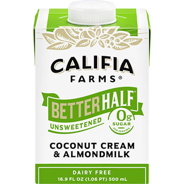 Califia Farms Dairy Free Unsweetened Coconut Cream & Almond Milk Better Half