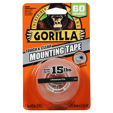 Gorilla Tough & Clear Mounting Tape